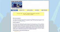Desktop Screenshot of deshlerhousing.com